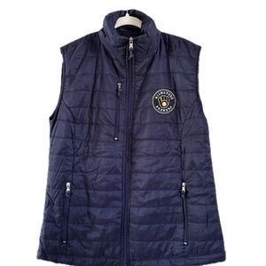 Men's Quilted Vest in Deep Blue